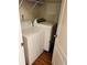 Convenient laundry closet with washer and dryer at 165 Summit Point Dr, Fayetteville, GA 30214