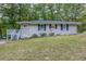 Ranch house with a large yard and wooded surroundings at 6168 Ellis St, Douglasville, GA 30134