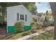 Side view of a light green house with green accents and landscaping at 1618 Belmont Sw Ave, Atlanta, GA 30310