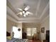 Main bedroom with hardwood floors, tray ceiling, and natural light at 1025 Copper Creek Dr, Canton, GA 30114