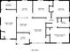 1285 sq ft floor plan; 3 bed, 1 bath at 2308 Sheryl Dr, Decatur, GA 30032