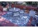 Deck with dining table, chairs, and a blue patterned rug at 1563 Poplarwood Nw Ln, Lawrenceville, GA 30043