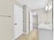 Bathroom with double vanity and tile flooring at 5401 Stone Cove Sw Dr, Atlanta, GA 30331