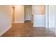 Upstairs hallway with hardwood floors at 134 Henley St, Canton, GA 30114