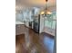 Open concept kitchen with stainless steel appliances at 2534 Creekview Sw Dr, Marietta, GA 30008