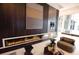Elegant lobby with a modern linear fireplace and comfortable seating at 400 W Peachtree Nw St # 1713, Atlanta, GA 30308