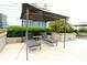 Relaxing lounge chairs under a shaded pergola at 400 W Peachtree Nw St # 1713, Atlanta, GA 30308