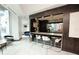 Stylish community bar with sleek countertops and modern barstools at 400 W Peachtree Nw St # 1713, Atlanta, GA 30308
