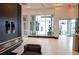 Bright and spacious lobby with modern decor and plenty of natural light at 400 W Peachtree Nw St # 1713, Atlanta, GA 30308
