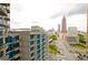 Stunning aerial view of the city skyline and surrounding landscape at 400 W Peachtree Nw St # 1713, Atlanta, GA 30308