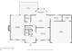 First floor plan showing kitchen, living room, and garage at 1851 Furlong Run, Lawrenceville, GA 30043