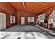 Covered patio with brick outdoor fireplace at 2701 Stilesboro Nw Ln, Acworth, GA 30101