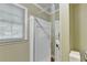 Shower stall with glass enclosure and tiled walls at 3034 Brookgreen Trl, Lawrenceville, GA 30043