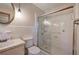 Clean bathroom with shower stall and vanity at 810 Mcconnell Rd, Powder Springs, GA 30127