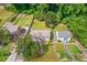 Aerial view of houses on a tree-lined street at 2243 Tiger Flowers Nw Dr, Atlanta, GA 30314