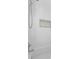 White subway tile shower with a unique mosaic accent at 764 Edgewood Ne Ave # 1, Atlanta, GA 30307
