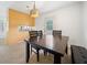 Dining area with wood table and built-in cabinets at 5239 Phillips Dr, Morrow, GA 30260