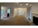 Open concept living and dining area with kitchen access at 1101 Lenox Ne Way # 1101, Atlanta, GA 30324