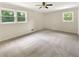 Bright bedroom with carpeted floors and neutral wall colors at 2390 Sandgate Rd, Atlanta, GA 30349