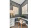 Modern home office with built-in desk and stylish decor at 1090 Battery Park Rd, Decatur, GA 30033