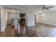 Open floor plan living area with kitchen view at 1784 Danrich Dr, Decatur, GA 30032