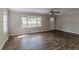 Hardwood floors and neutral walls in the living room at 1784 Danrich Dr, Decatur, GA 30032