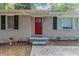 Newly painted red front door and steps leading to entryway at 1784 Danrich Dr, Decatur, GA 30032