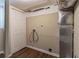 Basement laundry room with hookups and storage at 1784 Danrich Dr, Decatur, GA 30032