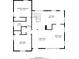 Two-story 1555 sq ft floor plan; 2 bedrooms, 2 baths, and open living space at 1784 Danrich Dr, Decatur, GA 30032