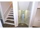 Stairs leading down to a finished basement at 2501 Henderson Mill Ne Rd, Atlanta, GA 30345