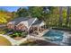 Community pool with covered patio and grilling area at 4573 Caleb Xing, Powder Springs, GA 30127