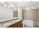 Bathroom with double vanity and bathtub at 950 W Peachtree Nw St # 1214, Atlanta, GA 30309