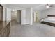 Spacious main bedroom with carpeted floor and access to bathroom at 2397 Sardis Chase Ct, Buford, GA 30519