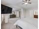 Large bedroom with a dresser and TV mount at 2397 Sardis Chase Ct, Buford, GA 30519