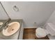 Simple half bathroom with toilet and sink at 120 Birch Creek Cir, Mcdonough, GA 30253