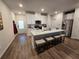 Modern kitchen with stainless steel appliances and an island at 1702 Villageside Ct, Lawrenceville, GA 30043