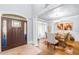 Beautiful entryway with a view into the formal dining room at 145 Oak Forest Dr, Oxford, GA 30054