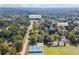 Aerial view of home and surrounding area, including tennis courts at 2639 Odum St, Snellville, GA 30078