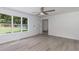 Living room featuring luxury vinyl plank flooring and a view to backyard at 2225 Sargent Pl, Atlanta, GA 30315