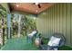 Relaxing private balcony with artificial turf and seating at 1695 North Nw Ave, Atlanta, GA 30318