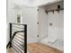 Convenient laundry area with built-in shelving and a drain at 1695 North Nw Ave, Atlanta, GA 30318