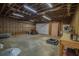 Unfinished garage with concrete floor and overhead door at 3598 Brock Rd, Duluth, GA 30096