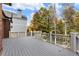 Spacious deck overlooks a wooded area, perfect for outdoor entertaining at 6202 Talmadge Nw Way, Acworth, GA 30101