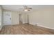 Living room with wood-look flooring and neutral walls at 1883 Cindy Dr, Decatur, GA 30032