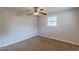 Bedroom with window and ceiling fan at 6275 S Skyline Dr, Douglasville, GA 30135