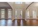 Bright and spacious entryway with hardwood floors and tall ceilings at 4348 Meadow Vista Dr, Stonecrest, GA 30038
