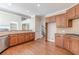Kitchen with hardwood floors, granite counters, and stainless steel appliances at 4348 Meadow Vista Dr, Stonecrest, GA 30038