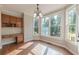 Charming breakfast nook with built-in desk and large windows at 4348 Meadow Vista Dr, Stonecrest, GA 30038