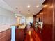 Modern kitchen with island and hardwood floors at 270 17Th Street Nw # 1009, Atlanta, GA 30363