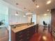 Modern kitchen with island and hardwood floors at 270 17Th Street Nw # 1009, Atlanta, GA 30363